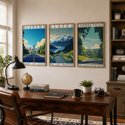 Nature Wall Art Aesthetic Canvas Painting Modern Style Poster Prints for Bedroom Living Room Wall Decor