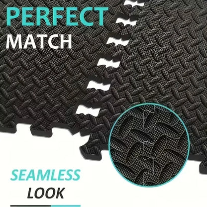 60x60cm 9 Pcs Interlocking Yoga Mat Home Gym and Yoga Equipment Protective Mat EVA Foam Non Slip Flooring Indoor Fitness