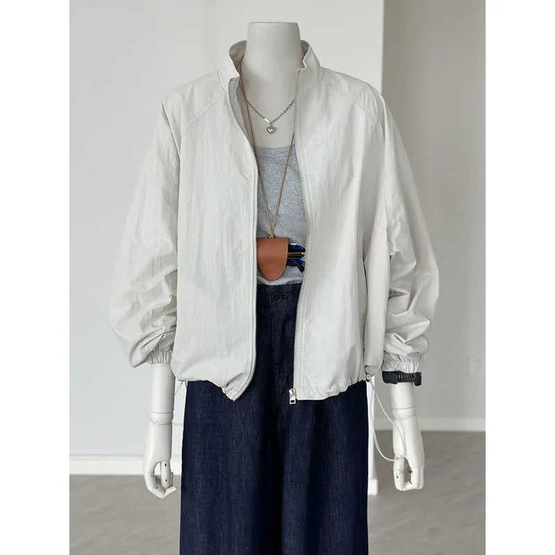 Sunscreen Clothes for Women Thin Coat Casual Jacket Spring and Summer Outdoor Leisure Versatile Sports Clip