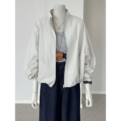 Sunscreen Clothes for Women Thin Coat Casual Jacket Spring and Summer Outdoor Leisure Versatile Sports Clip