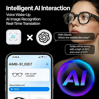 Xiaomi AI Smart Glasses AI Translation 8MP HD Camera 4K Shooting Image Bluetooth Call Recording Music Smart Sunglasses 2026