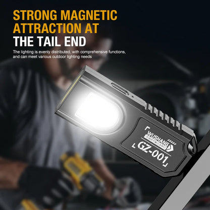 Portable Keychain LED COB Flashlight USB Rechargeable Torch with Pen Clip Powerful Mini Outdoor Working Lantern with Magnetic