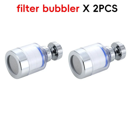 1Set Faucet Water Filter 360 Degree Rotating Filter Elements Water Purifier Set Heavy Metals Filtered Tools PP Cotton Filtration