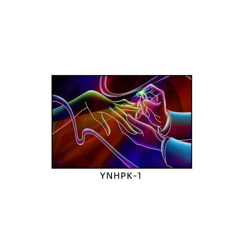 Bar decoration painting Cyberpunk Internet cafe wall LED light hanging painting E-sports room KTV atmosphere Neon light mural