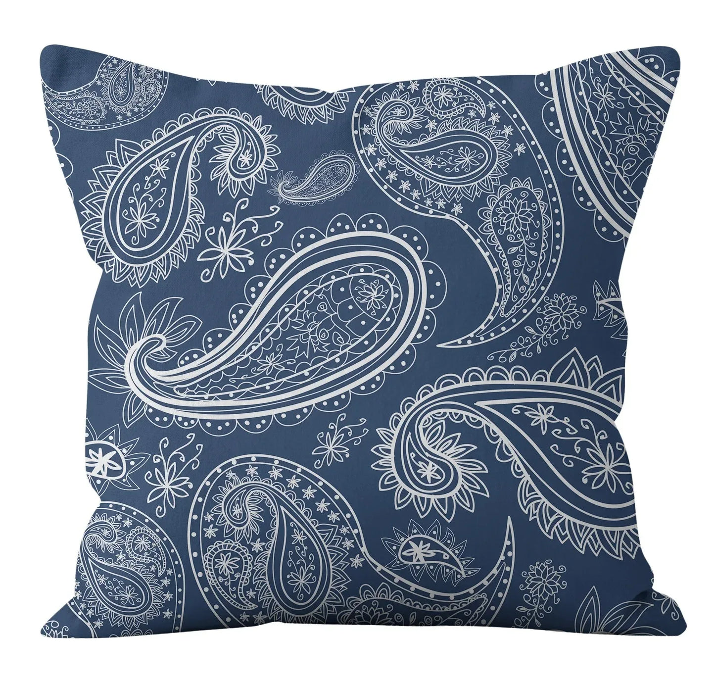 Modern Fashion Nordic Sofa Simple Cushion Cover Living Room Decoration Pillow Cover Navy Blue Geometric Pillow Cover