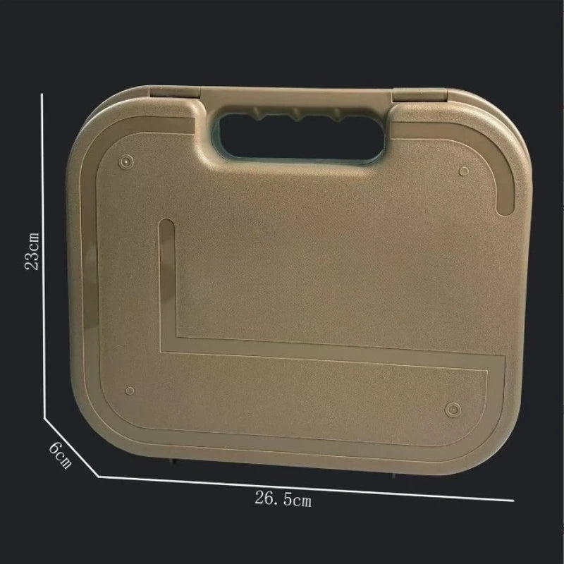 Tactical G *OCK Gun Pistol Case with Foam Padded Handgun Case Protective Storage Box Waterproof Hard Shell Hunting Accessories