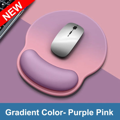 Gradient color mouse pad, comfortable wrist rest, non-slip mouse pad, soft mouse pad and wrist rest, computer desktop mouse pad
