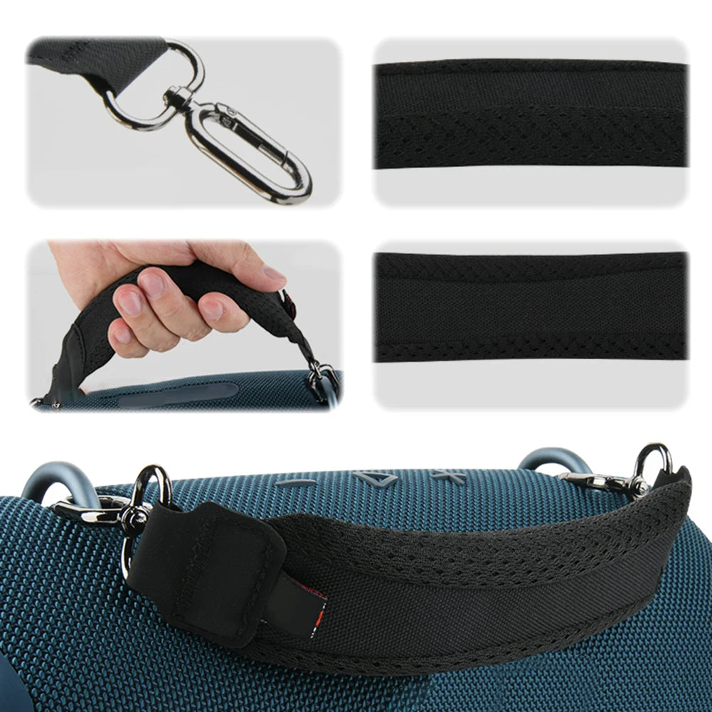 Speaker Handle Belt Silicone Detachable Speaker Grip Tape with 2 Pair Screws Outdoor Travel for JBL Xtreme 4 Portable BT Speaker