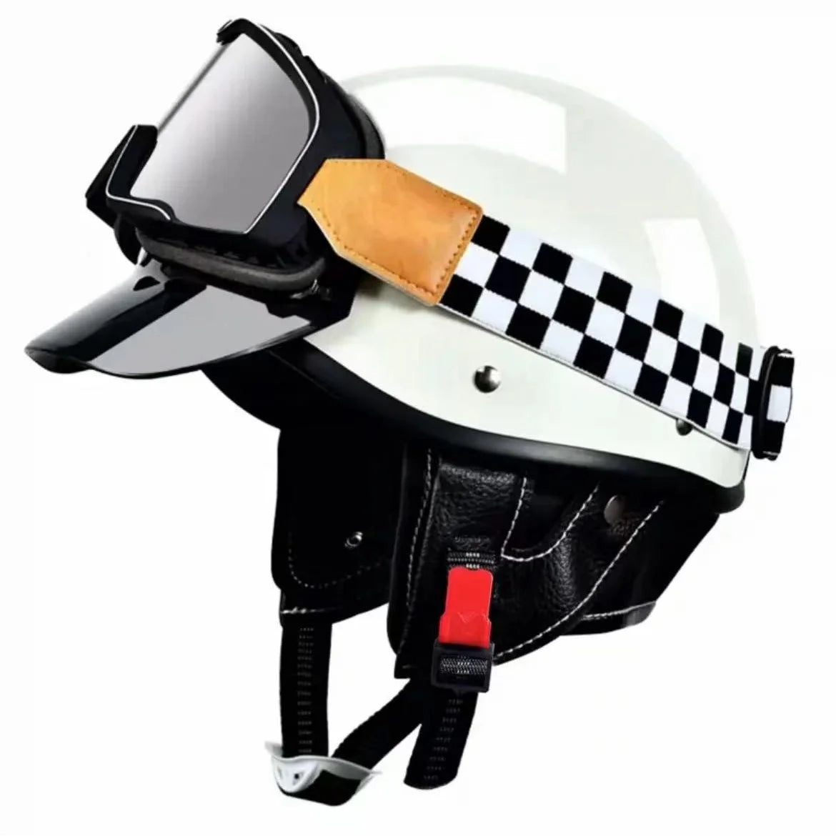 Motorcycle half helmet unisex retro personalized helmet for boys and girls motorcycle for all seasons riding and cruising