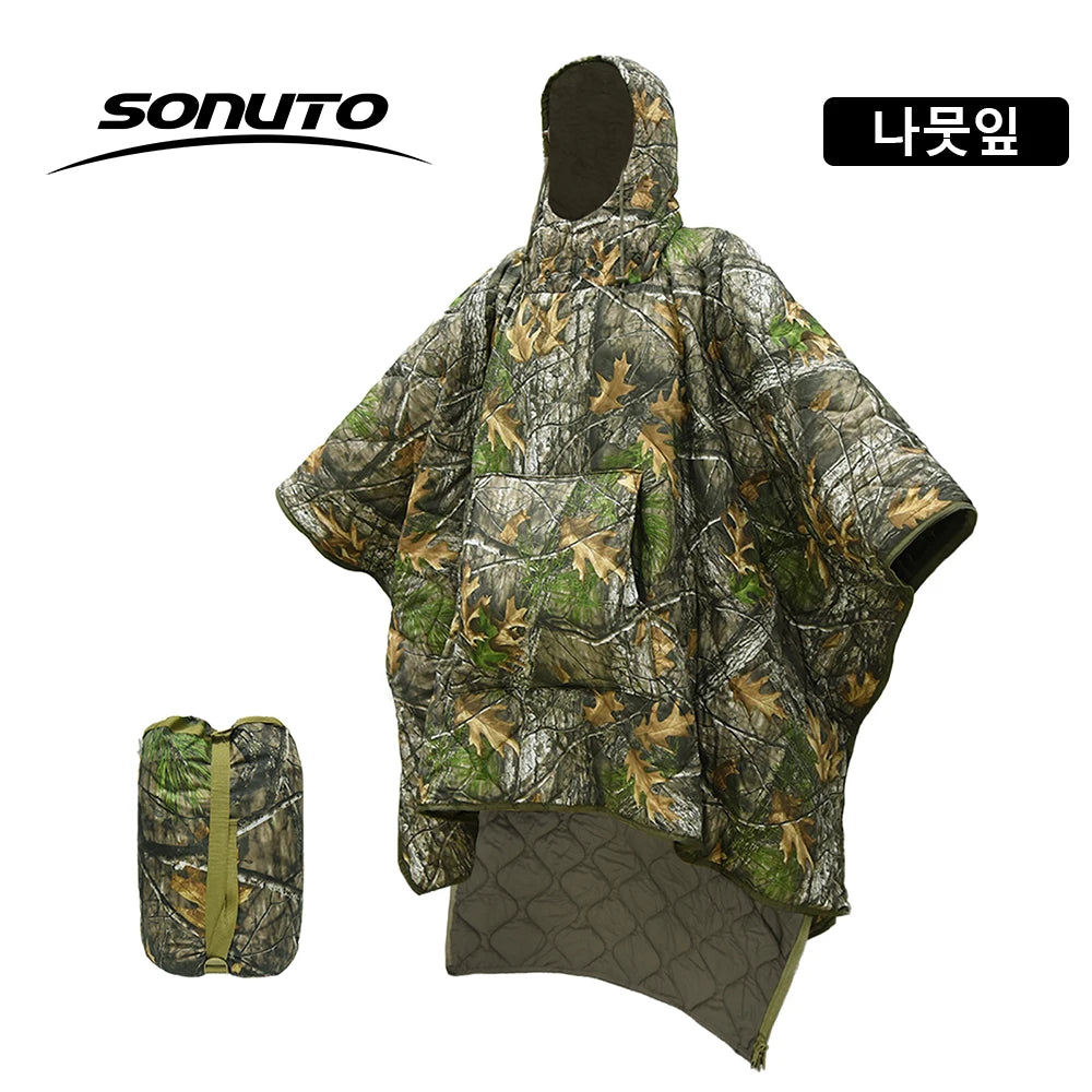 Compact Waterproof Bivy Bag Comfortable Portable Sleeping Shelter Synthetic Fiberfill Insulated for One Person Outdoor