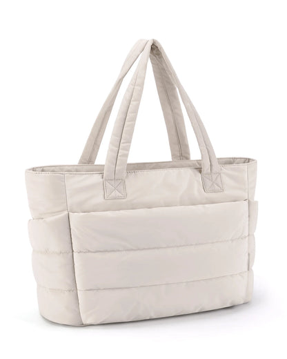 BAGSMART Tote Bag Large Capcity Women's Bags Puffer Padded Handbag For College School Portable Commuting Leisure Travel Pouch