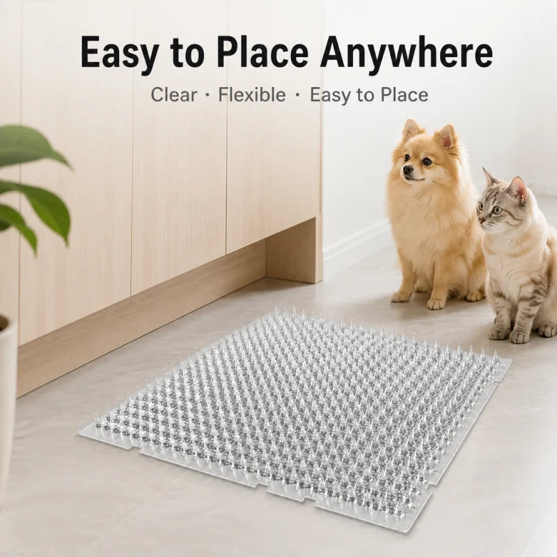 Pet Supplies Prevent Cats Dogs From Digging Holes Climbing Mats Spikes Repeller Plastic Repellent Plastic Bird PVC Transparent