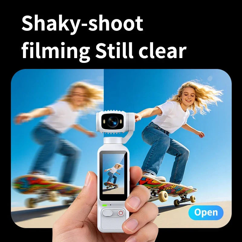 Lenovo HD 4K Action Camera 180° Rotatable For Vlog YouTube Tiktok Girls Record Life Video Recording Entry Portable Action Cam
