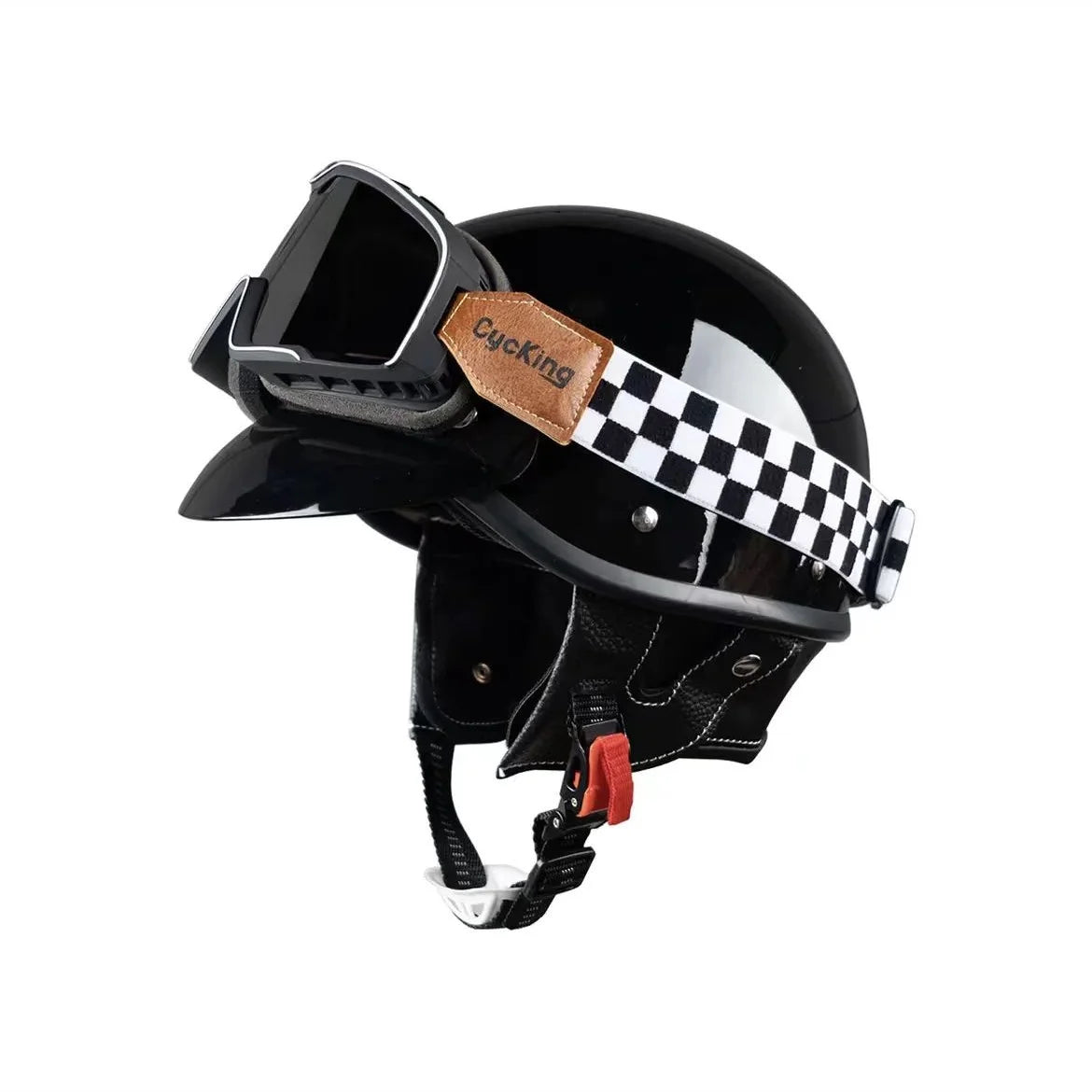 Motorcycle half helmet unisex retro personalized helmet for boys and girls motorcycle for all seasons riding and cruising
