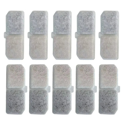 Replacement Filters Cat Water Fountain Filters Element for Stainless Steel Cat Water Fountain Activated Carbon Sponges Filters