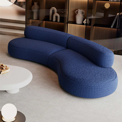 Modern Sofa Living Room Modular Section Corner Fabric Velvet Cloud Convertible 3 Seat Sofa