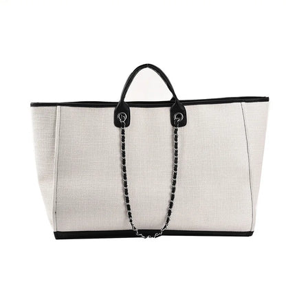 2025 Female Large Capacity New European American Bucket Bag Handheld Single Shoulder Diagonal Cross Chain Tote Bag