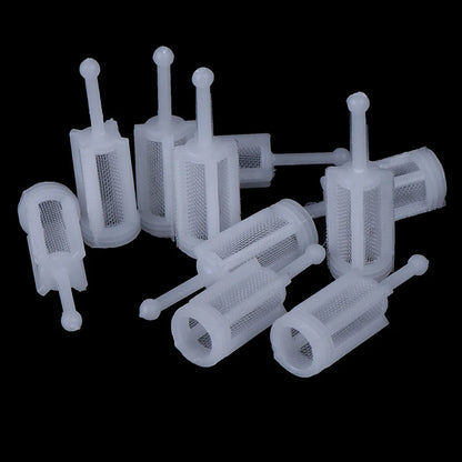 10Pcs White Plastic Spray Gun Filters Fine Mesh Disposable Gravity Feed Paint Strainer For More Spray Gun