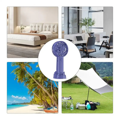 Portable Handheld Fan Powerful USB Adjustable Portable Fan Personal Cooling Device For Daily Commuting Car Travel Beach Trips