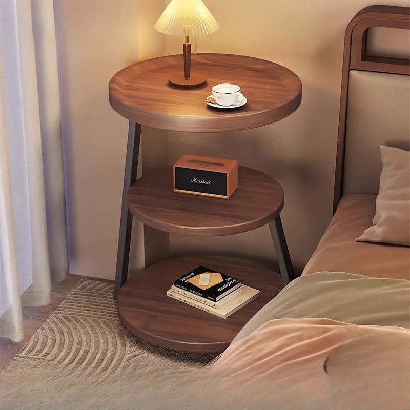 Coffee Table Bedroom Coffee Table Vintage Multi Tier Small Round Side Table Bedside Nightstand Creative Designer Living Room
