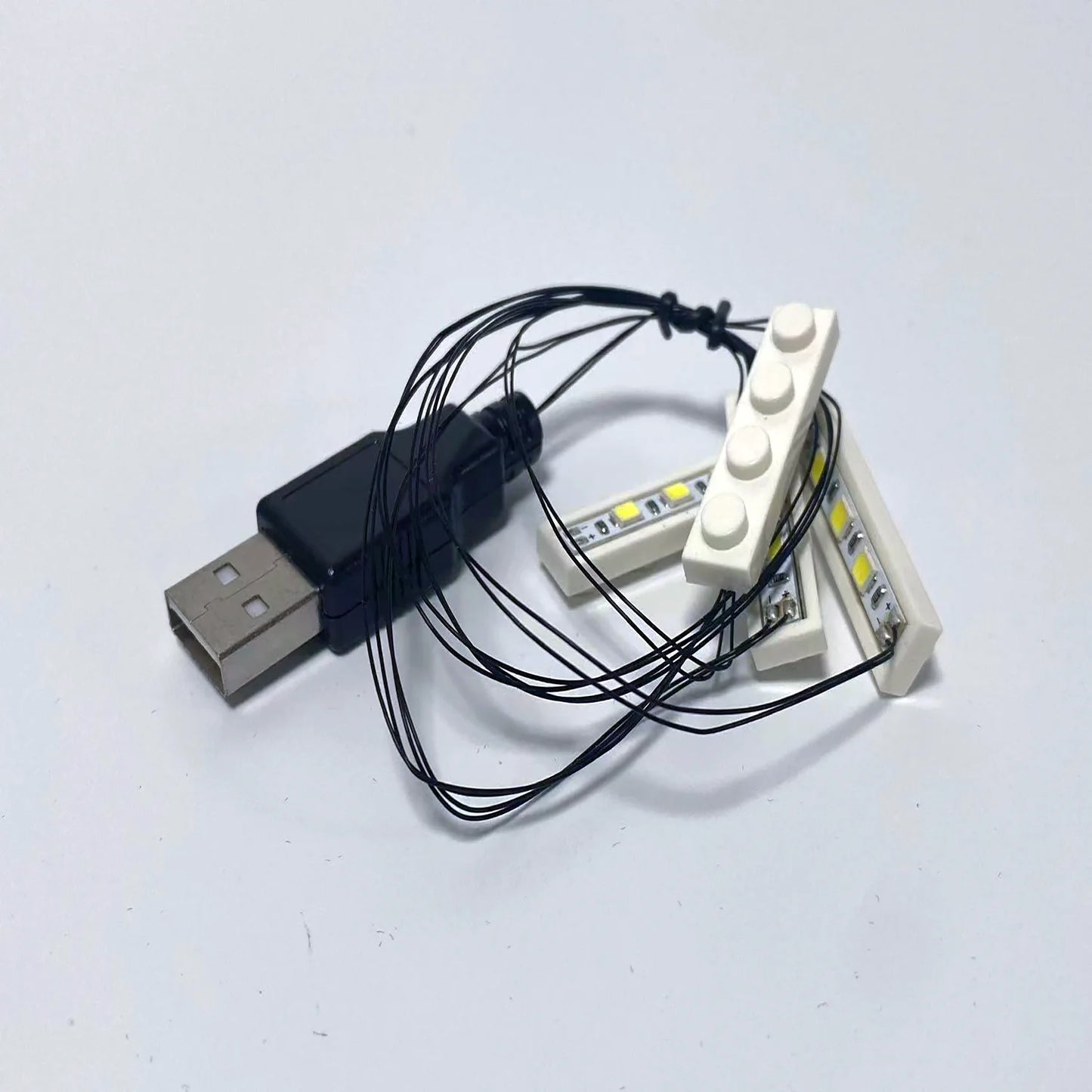 LED Brick Lighting Four/Six in One, Connected in Series, Powered by USB,Light up your building blocks