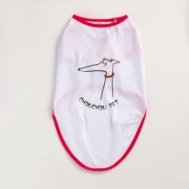 Breathable Cotton Pet Clothes for Big Dogs, Thin Vest, Cool Cat, Puppy Clothing, Leisure T Shirt, Bichon, Teddy, Summer