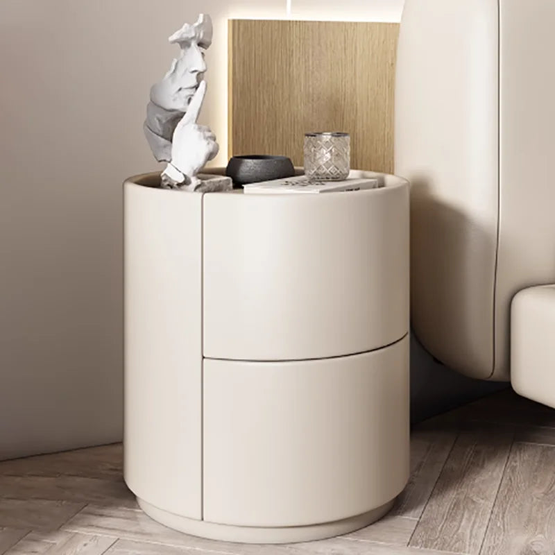 With Storage Narrow Nightstands Round With Drawers Bedroom Design Nightstands Tall Luxury Table Chevet Chambre Modern Furniture
