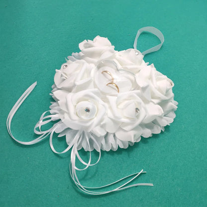 A wedding love beautiful newlywed romantic love ring pillow