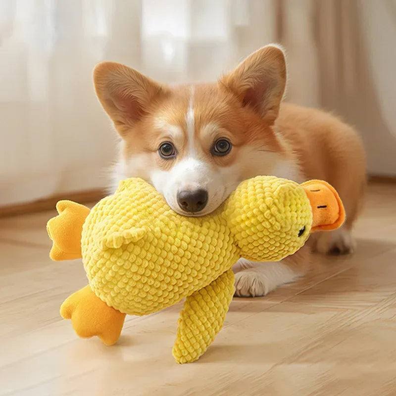 Interactive Plush Toy for Cats and Dogs, Aggressive Chewing, Squeak Doll,,Cats Dogs Interactive Plush Doll Pet Products.Labubo.
