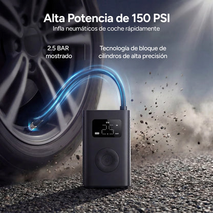 Xiaomi Mijia Air Pump 2D Portable Electric Air Compressor, Smart Digital Tire Inflator with Pressure Detection for Cars, Motorcycles, Scooters, Bicycles and Sports Balls