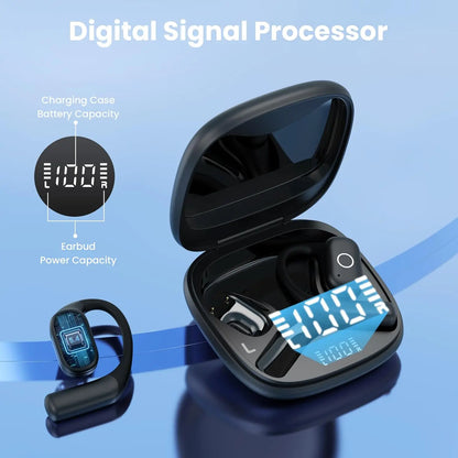 2026 New Open Ear OWS Earphones Bluetooth 5.4 Wireless Headphones HiFi Sound Headset Touch Control TWS Earbuds 60 Hours Playback