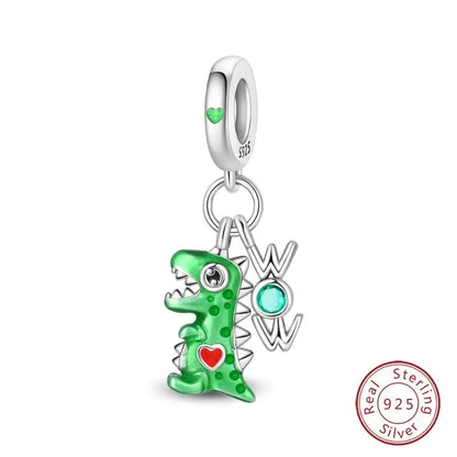 Original 925 Sterling Silver Charms Beads Winter Snowflake Snowman Igloo Penguin Pendant Fit Bracelet Women Jewelry Gift
