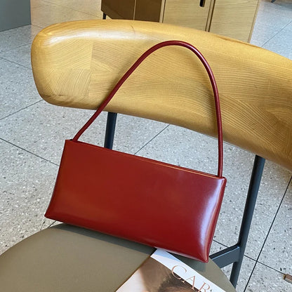 2026 Summer New Female Underarm Bag Women's Genuine Leather Shoulder Crossbody Bags High Quality Cowhide Ladies Simple Handbags