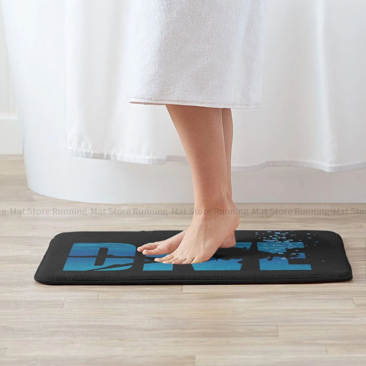 Dive Scuba Diving Non-slip Doormat Sea Bath Kitchen Mat Prayer Carpet Indoor Modern Decor
