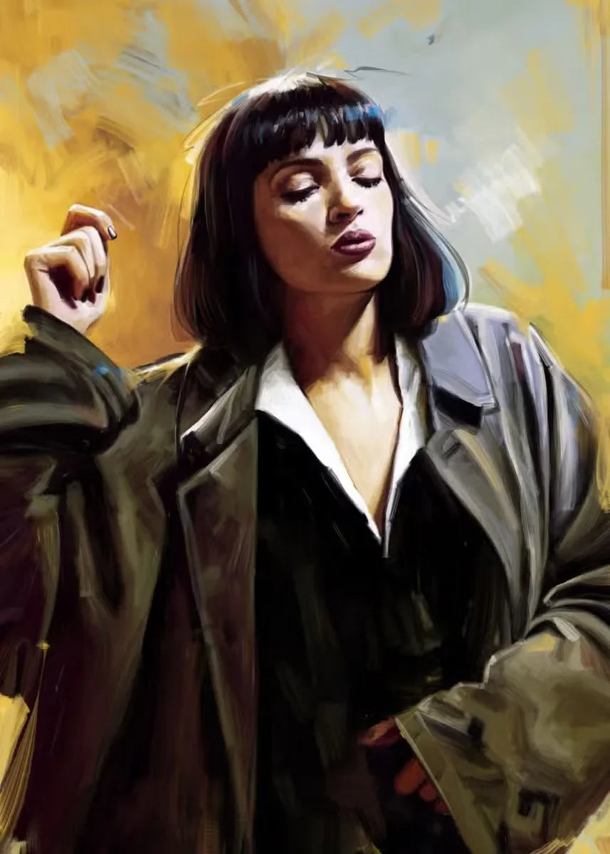 Modern Painting Posters and Prints Movies Pulp Fiction Canvas Painting Wall Art Pictures for Home Living Room Decor Cuadros