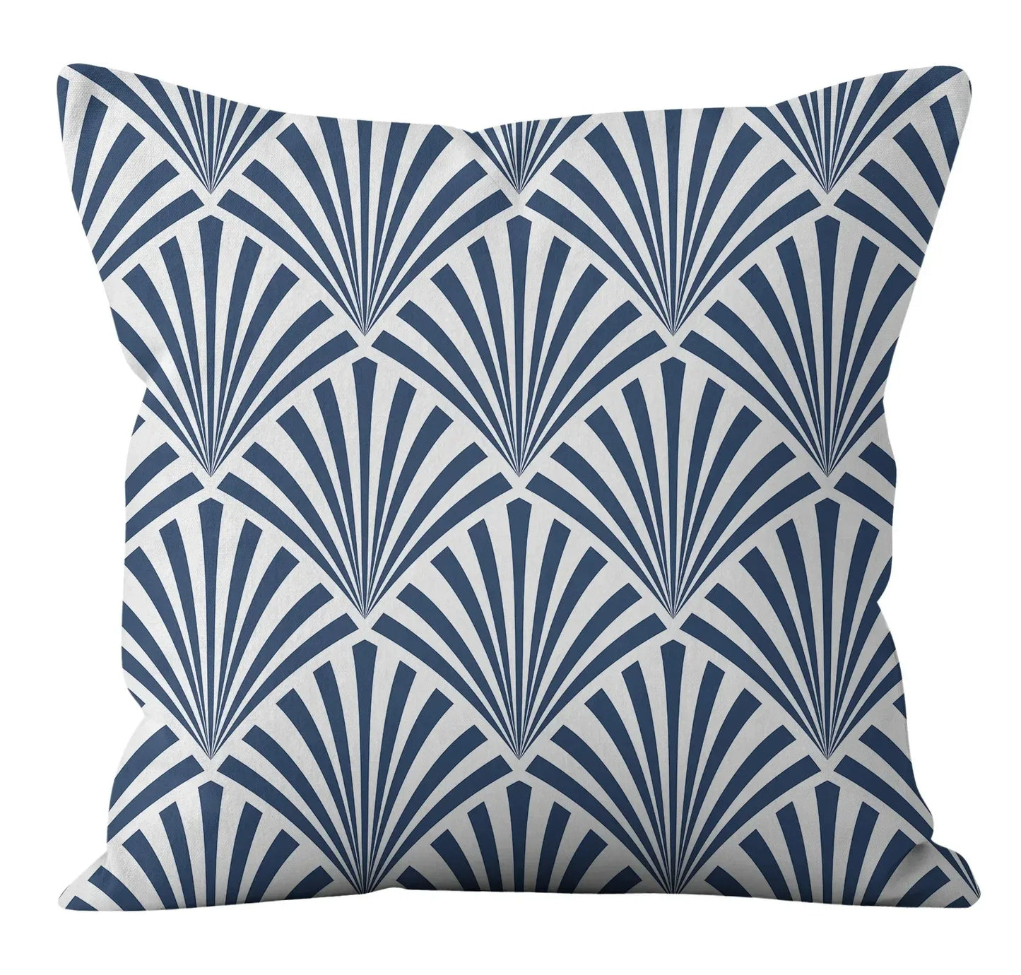 Modern Fashion Nordic Sofa Simple Cushion Cover Living Room Decoration Pillow Cover Navy Blue Geometric Pillow Cover