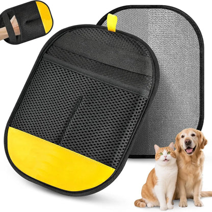 Pet Hair Removal Tool Reusable Static Removal Gloves, Double-Sided Grooming Gloves for Pets Removes Pet Fur Hair for Carpets