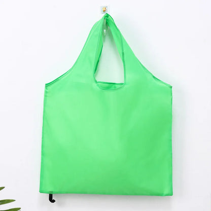 Foldable Shopping Bag Reusable Travel Grocery Bag Eco-Friendly One Shoulder Handbag For Travel Cartoon Cactus Printing Tote Bag