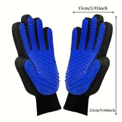 2pc Pet Grooming Gloves,Deshedding and Massaging Grooming Gloves,Removing Fur,Deshedding Glove Brush,Suitable for Dogs and Cats