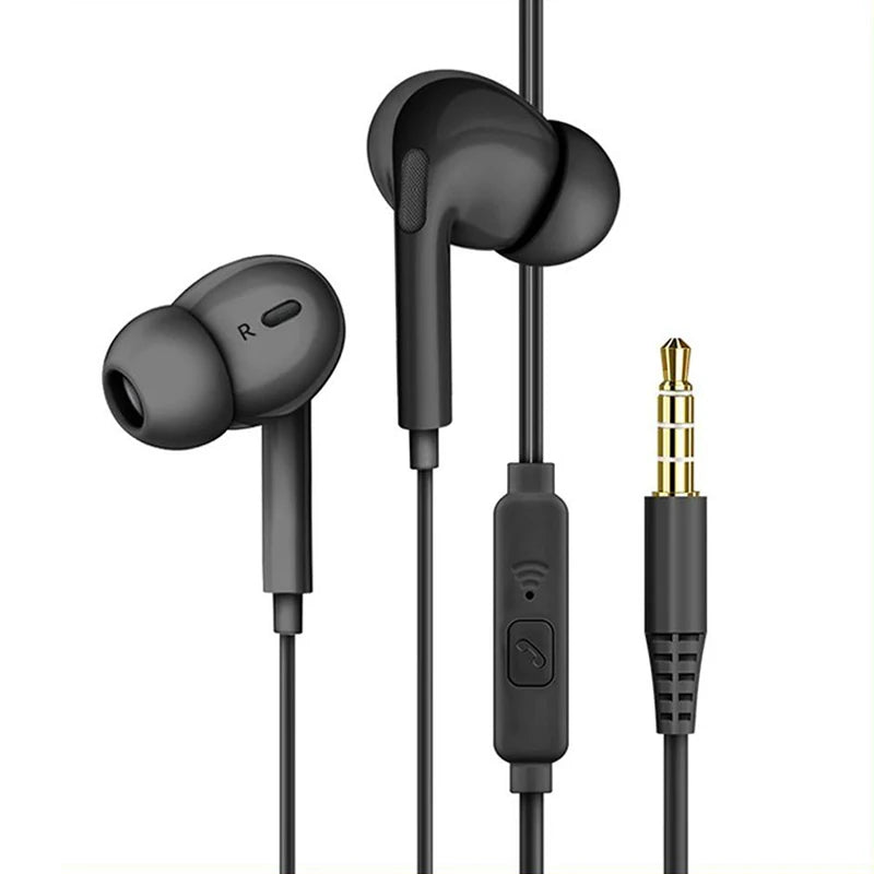 3.5mm Wired Earphone In-Ear Noise Canceling Headphone Wire-Controlled Earphones With Wire Headset For iPhone 5 6 Android Earbuds