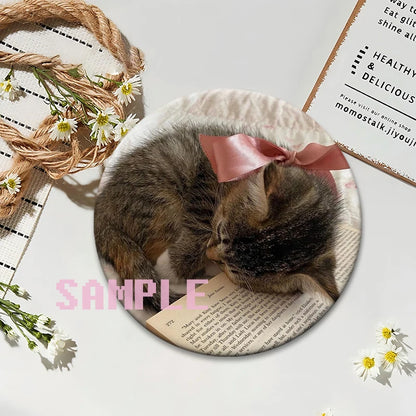 Cute Cats Meme Button Pins Funny Creative Animal Brooches Round Exquisite Tinplate Badge for Backpack Jewelry Accessories Gifts