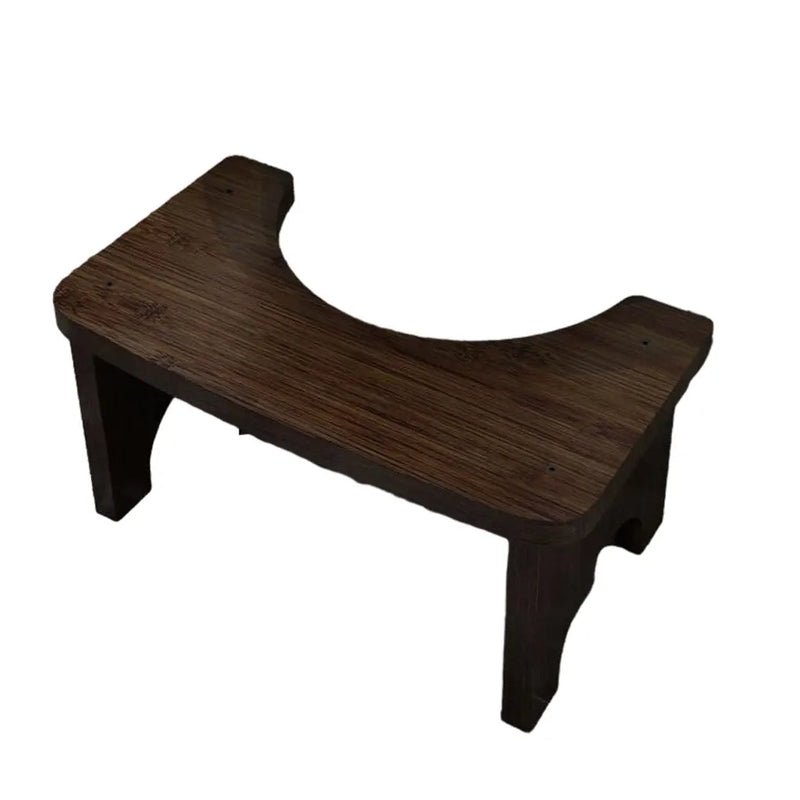 Bamboo Toilet Stool Bathroom Waterproof Non Slide Poop Seat Adult Holder Washroom Closestool Squat Bench for Home Travel