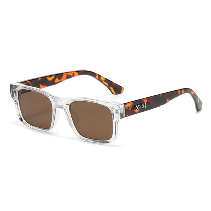 Retro Square Sunglasses. Simple And Minimalist Thick-frame Design. Uv Protection. Suitable For Both Men And Women. Style 9017.