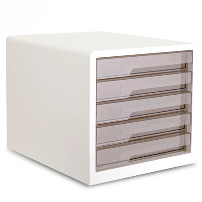 File Cabinet A4 Transparent Drawer Large Capacity Office Desktop Data Classification and Storage