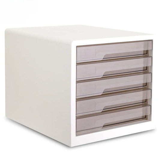 File Cabinet A4 Transparent Drawer Large Capacity Office Desktop Data Classification and Storage