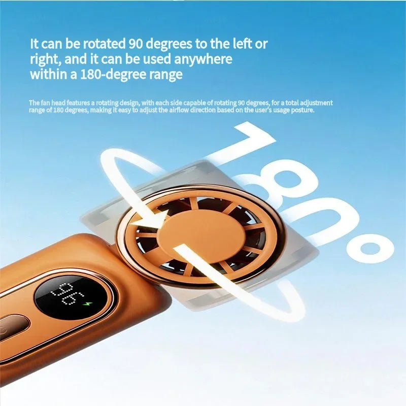 Portable Handheld Fan Mini Clip Fan Umbrella Holder Function Rotatable USB charging Compact Personal Cooling Fan Outdoor Camping