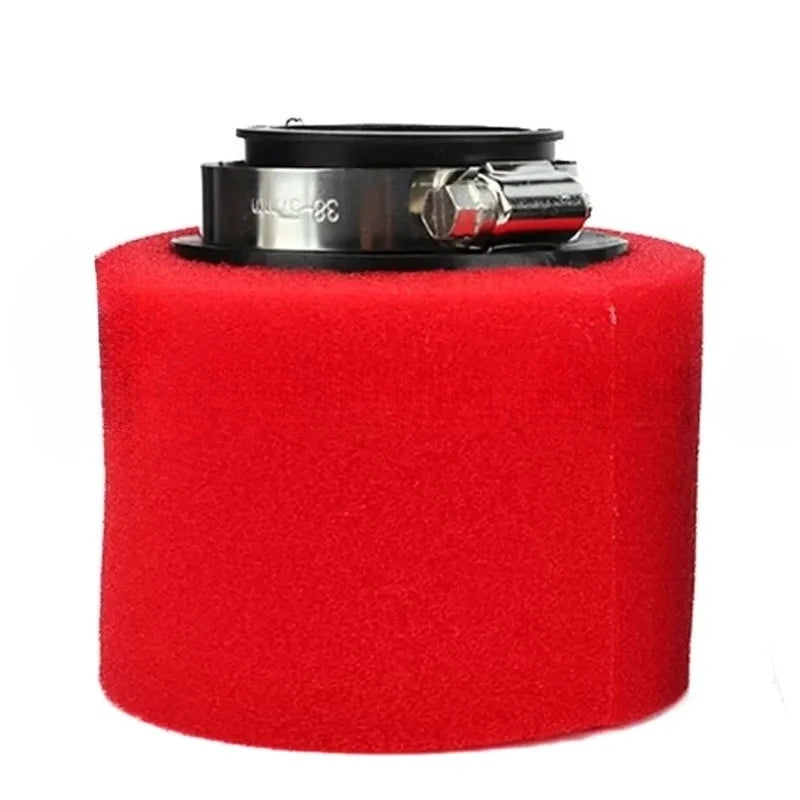 Foam Air Filter 35mm 38mm 42mm 45mm 48mm 50mm 60mm Sponge Cleaner Moped Scooter Dirt Pit Bike Motorcycle Black and Red