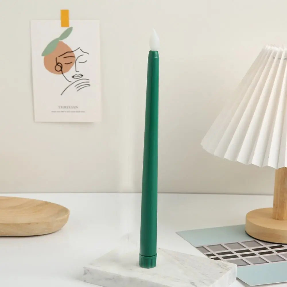 Simulation Led Candles with Flickering Flame Battery Operated Candlesticks 3D Wick Creative Flameless Taper Candles Thanksgiving
