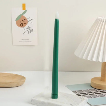 Simulation Led Candles with Flickering Flame Battery Operated Candlesticks 3D Wick Creative Flameless Taper Candles Thanksgiving