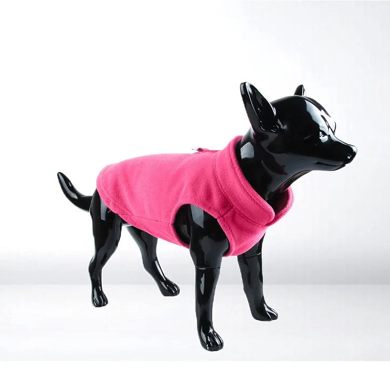 Warm Fleece Dogs Clothes Pet Dog Jacket Vest With D-Ring For Small Dog Cats Clothing French Bulldog Costumes Chihuahua Coat